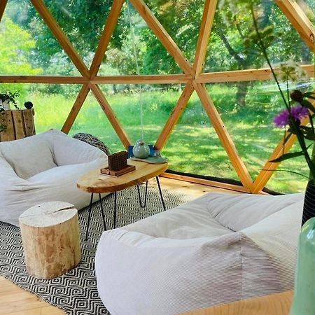 Dome Insolite Lichen Jacuzzi Et Petits-Dejeuners Inclus Gondrin المظهر الخارجي الصورة